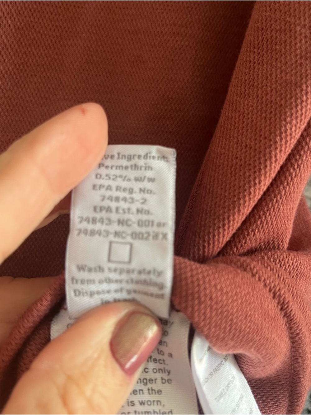 Insect Shield Repellent Apparel Long sleeve waffle T. I have 5 of theses, works! - Picture 9 of 11
